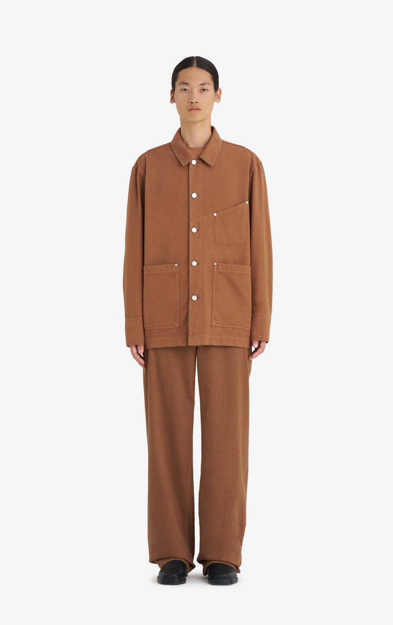 VESTE OUVRIÈRE EN SERGÉ 42 / CAMEL