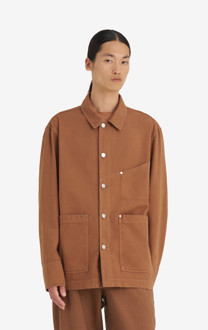 VESTE OUVRIÈRE EN SERGÉ 42 / CAMEL