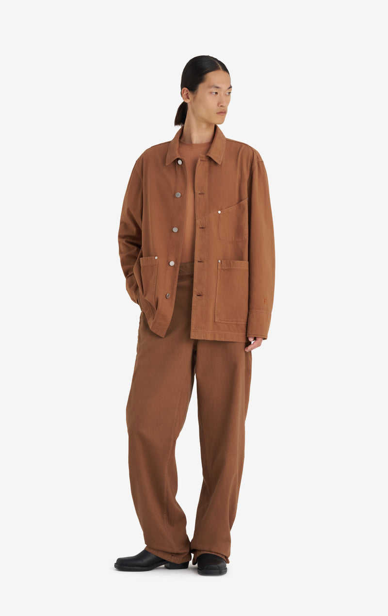 VESTE OUVRIÈRE EN SERGÉ 42 / CAMEL