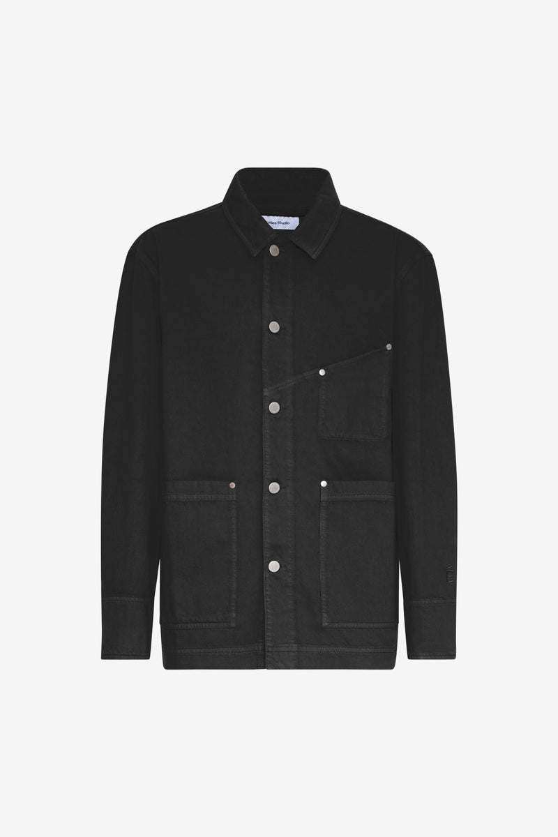 WORKER TWILL JACKET BLACK 1