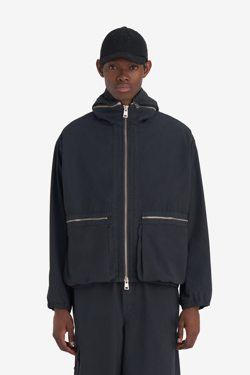 HOODED BLOUSON ANTHRACITE 2