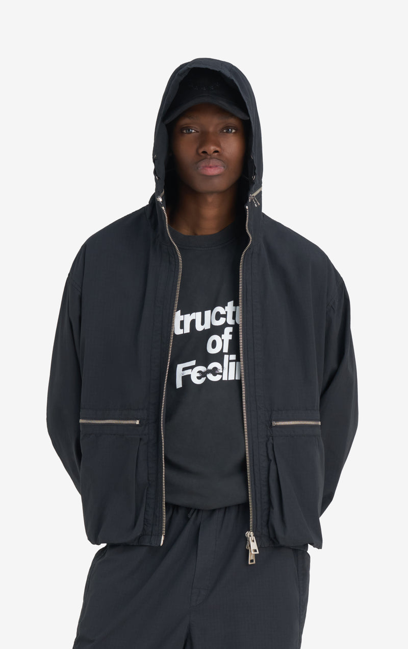 Blouson à capuche 42 / anthracite