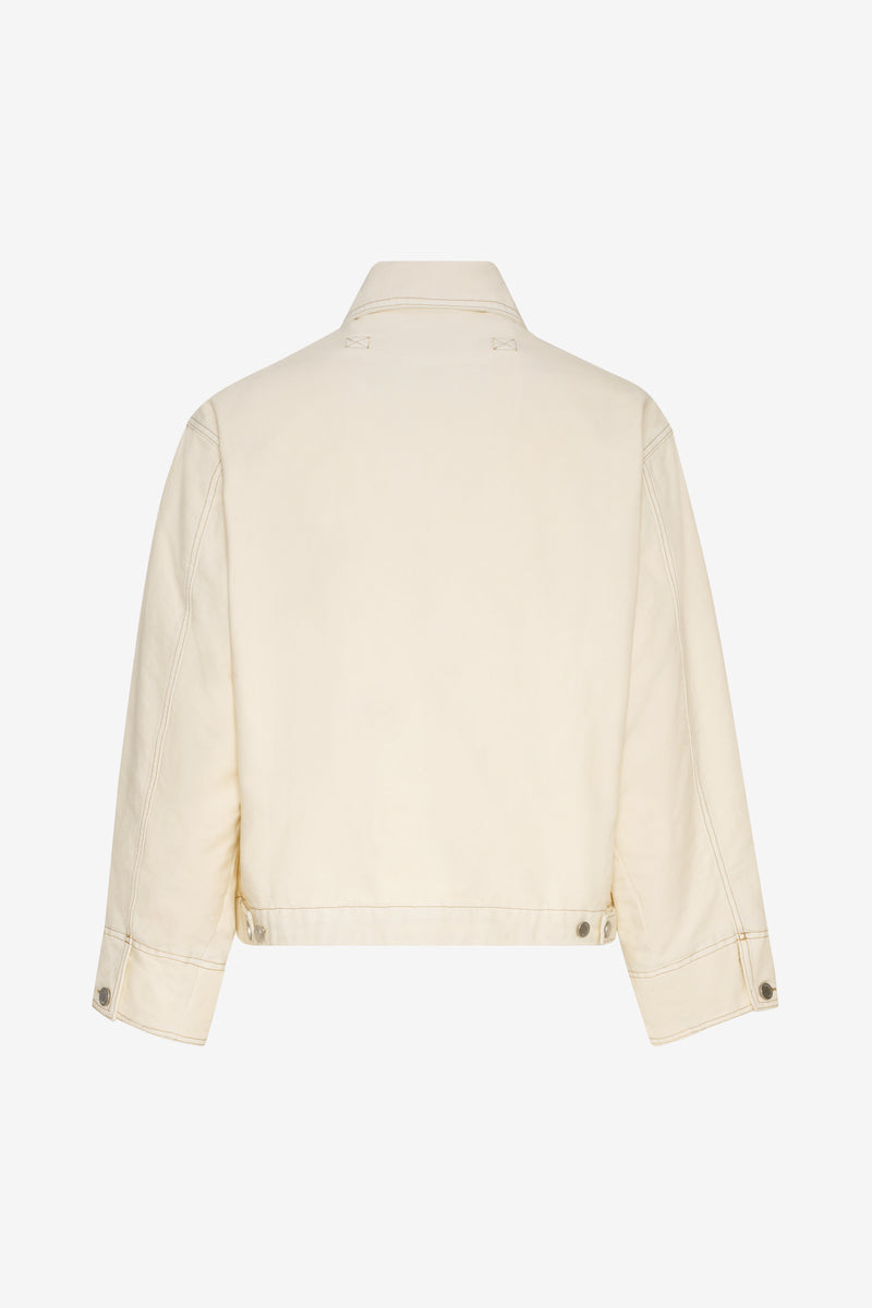 BOXY ZIPPED JACKET OFF WHITE 9