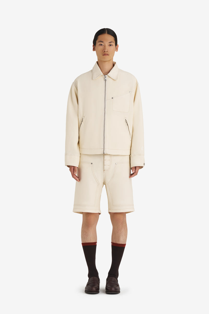 BOXY ZIPPED JACKET OFF WHITE 7