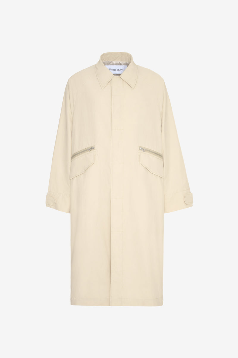 NYLON OVERCOAT CREAM 1