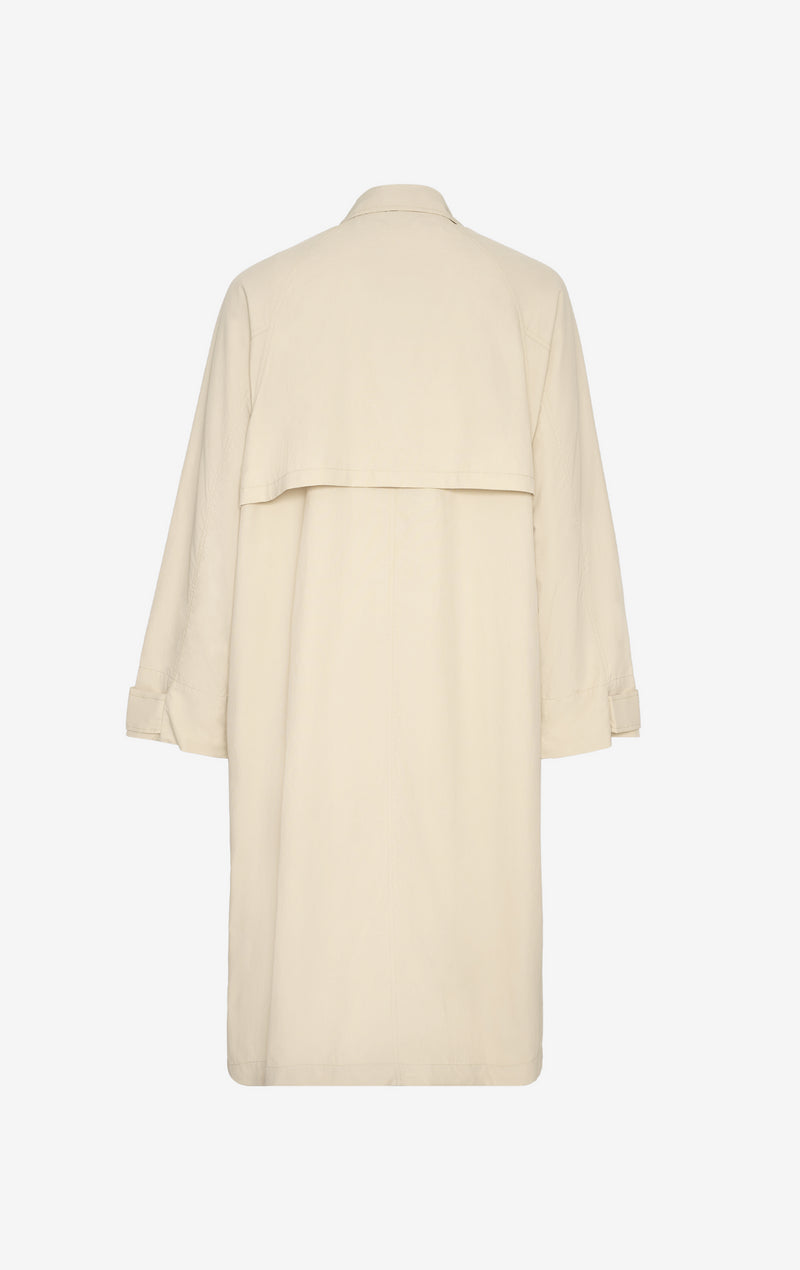 NYLON OVERCOAT 42 / CREAM