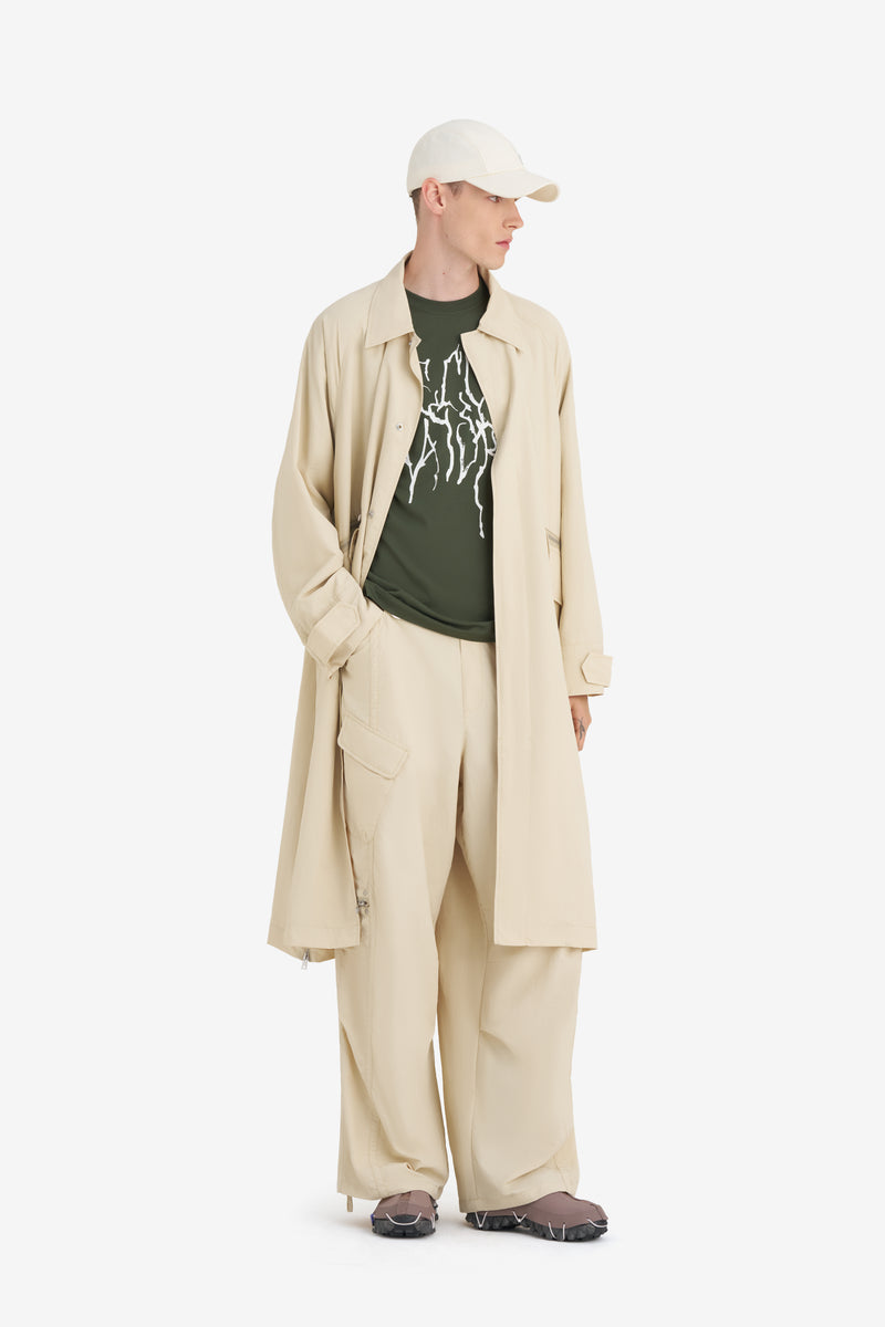 NYLON OVERCOAT CREAM 4