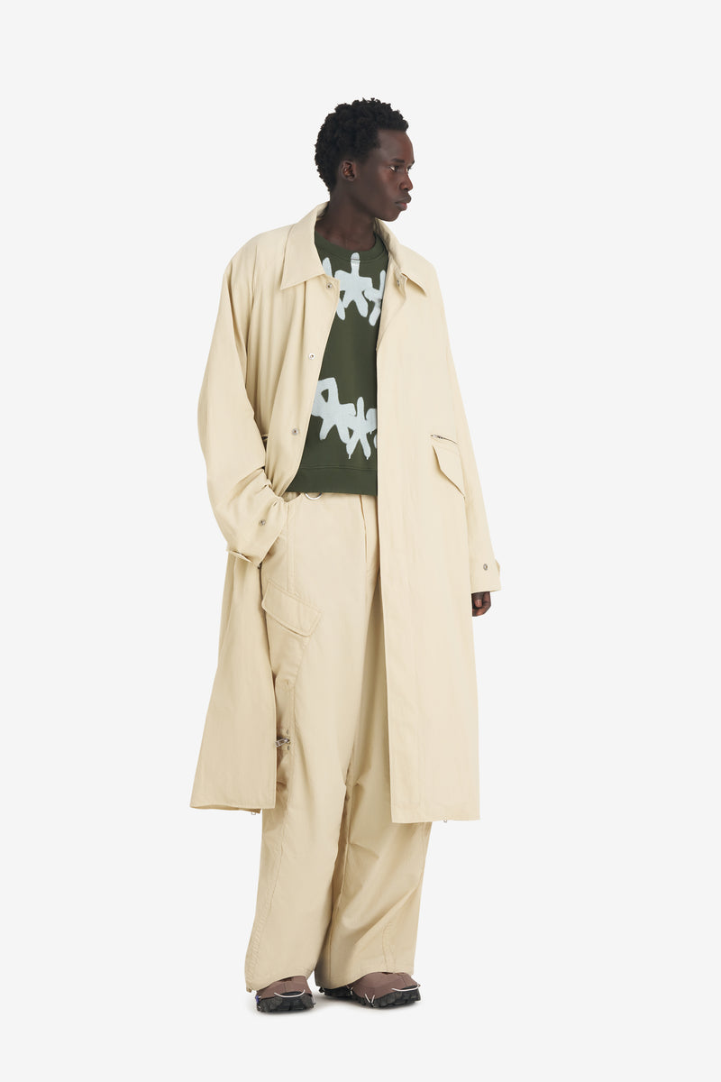 NYLON OVERCOAT CREAM 5