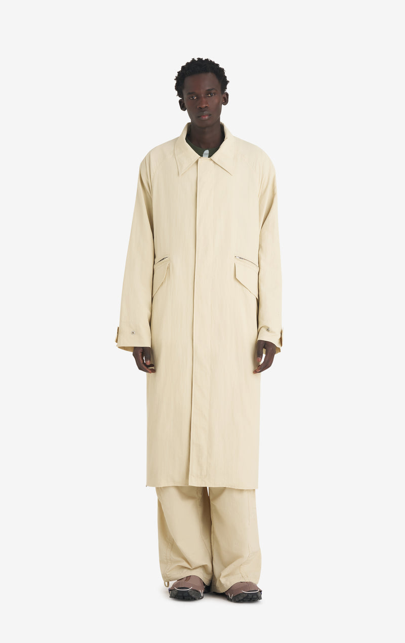 NYLON OVERCOAT 42 / CREAM