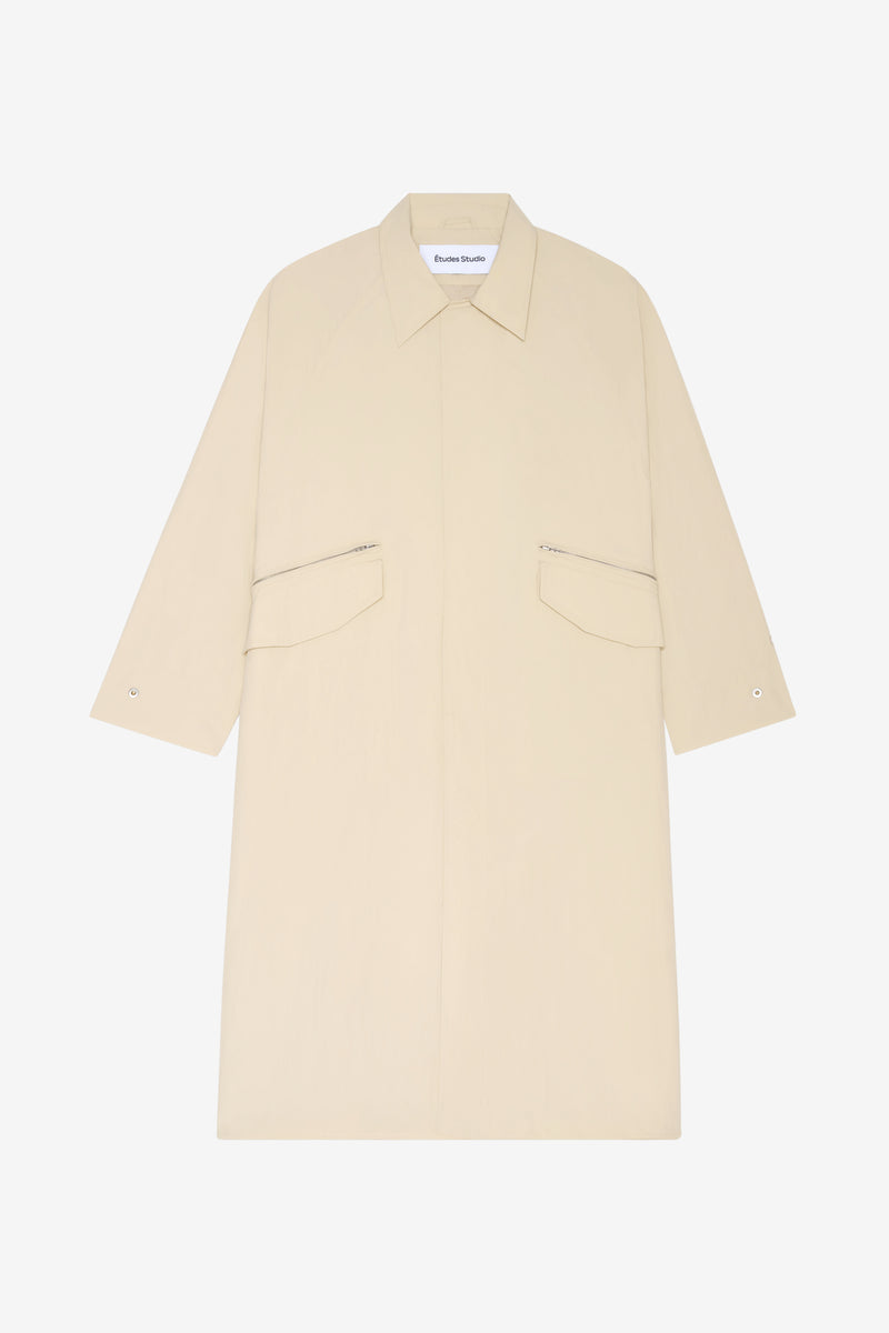 NYLON OVERCOAT CREAM 1