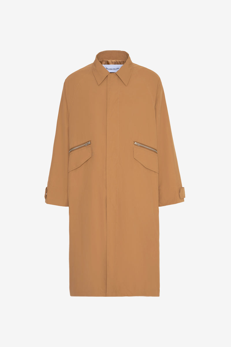 NYLON OVERCOAT CAMEL 1