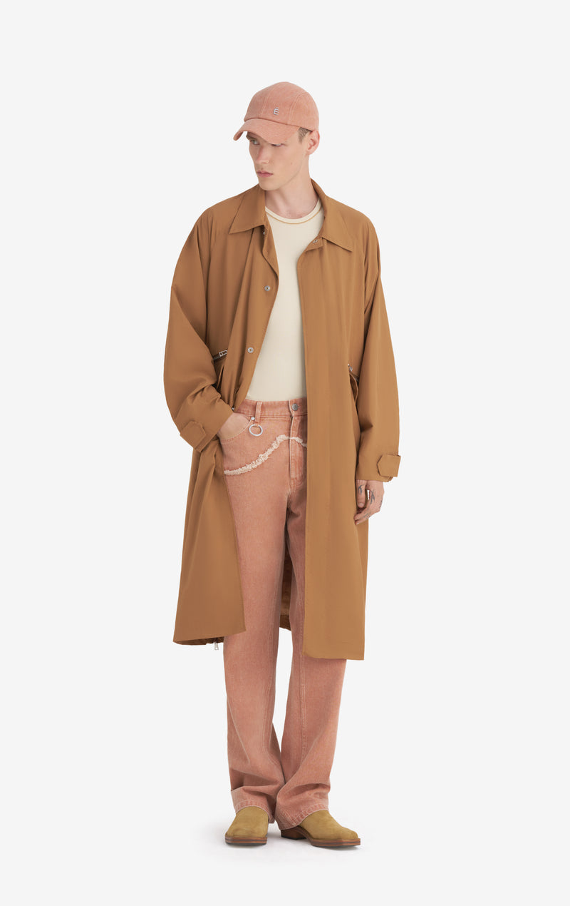NYLON OVERCOAT 42 / CAMEL