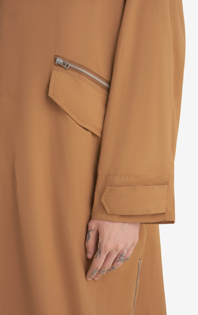 NYLON OVERCOAT 42 / CAMEL