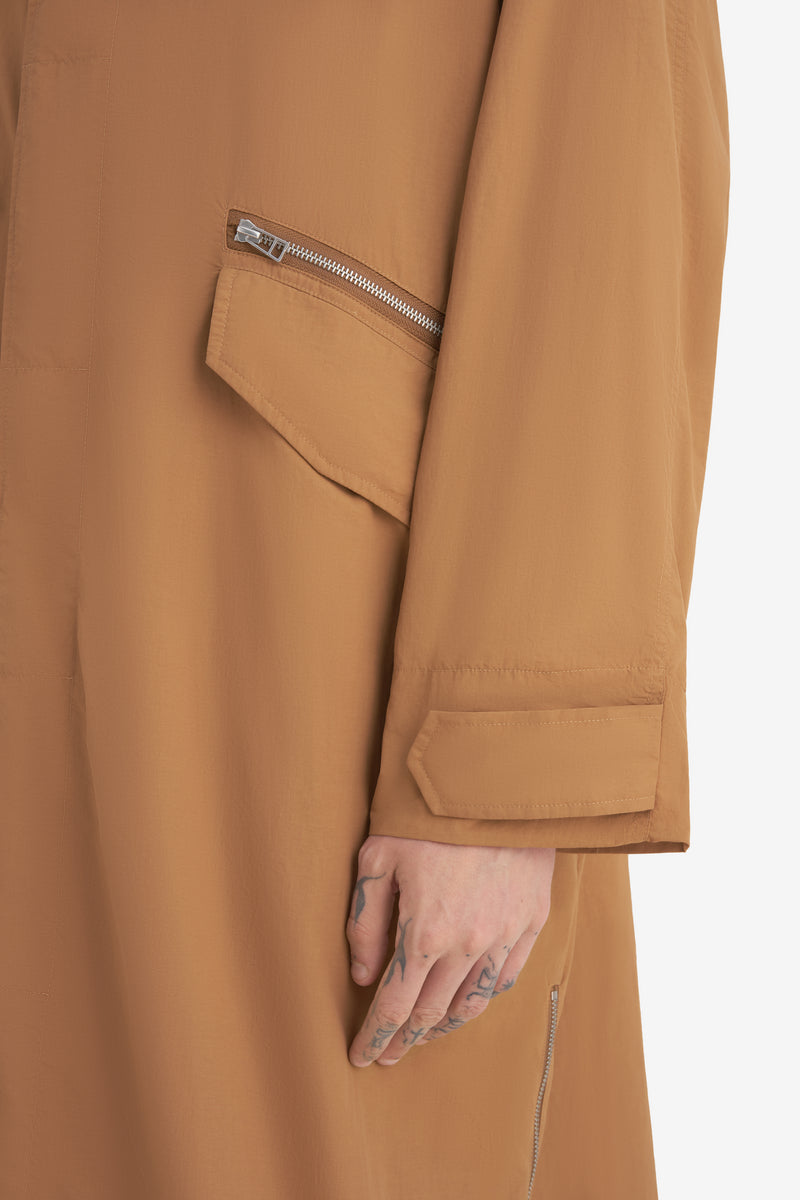 NYLON OVERCOAT CAMEL 5