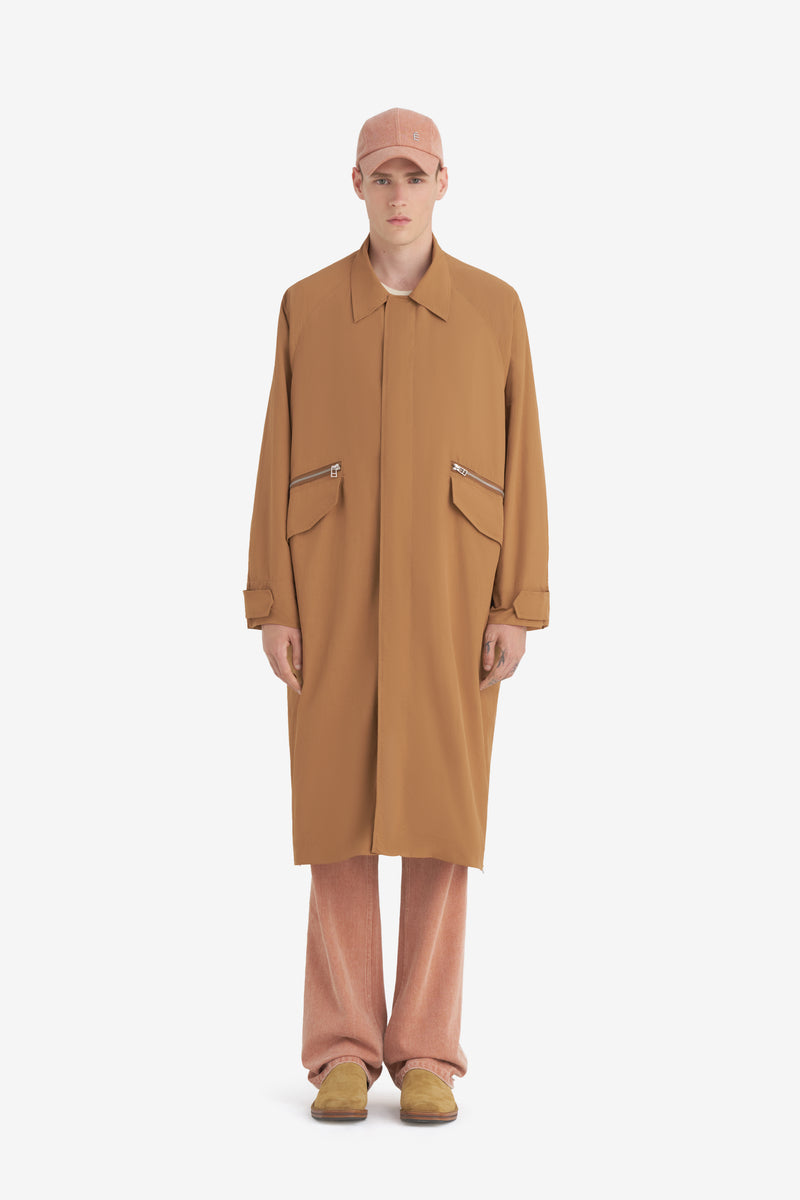 NYLON OVERCOAT CAMEL 2