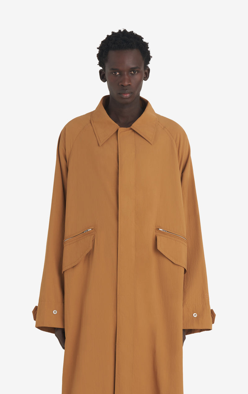 NYLON OVERCOAT 42 / CAMEL