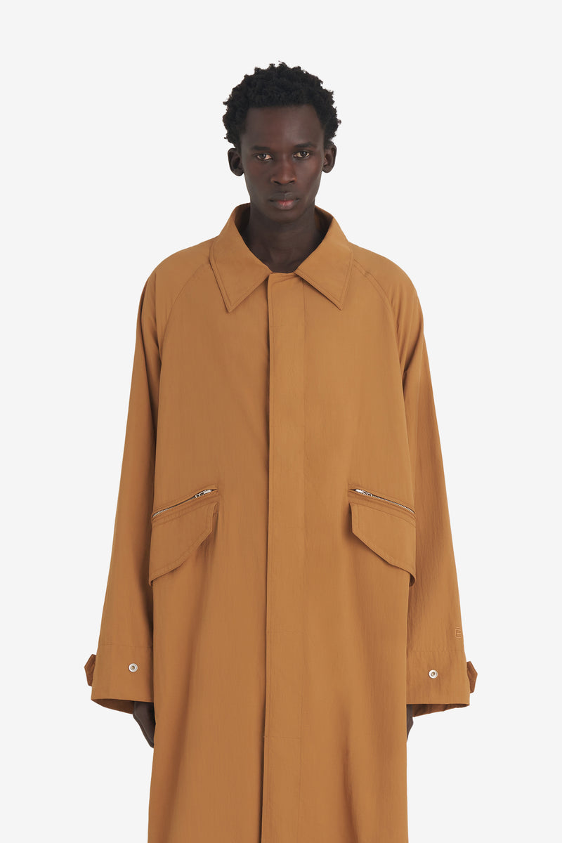 NYLON OVERCOAT CAMEL 2