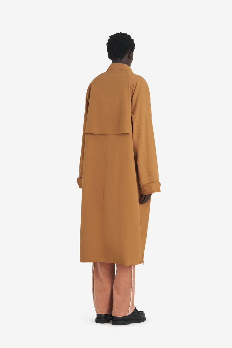 NYLON OVERCOAT CAMEL 5