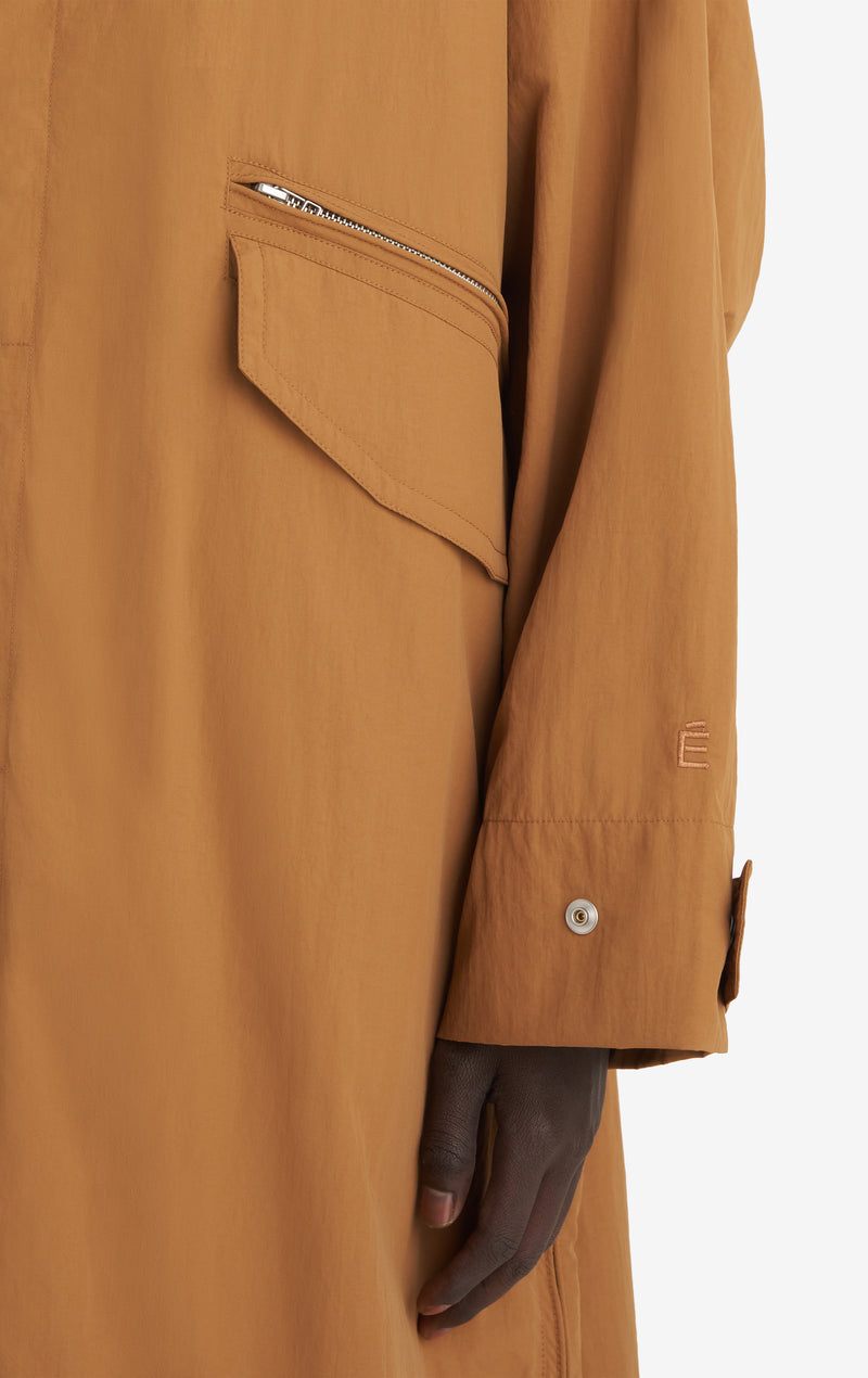 NYLON OVERCOAT 42 / CAMEL