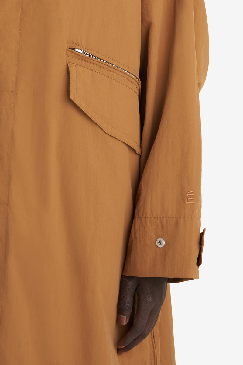 NYLON OVERCOAT CAMEL 3