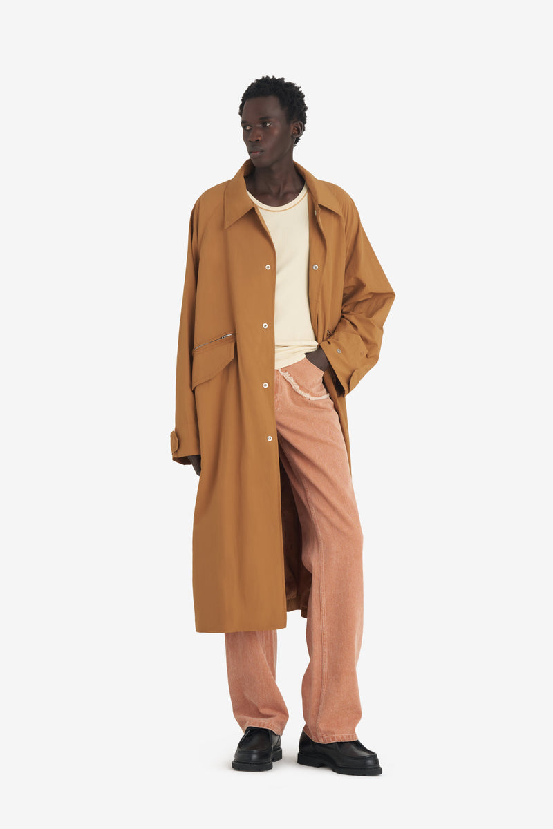 NYLON OVERCOAT CAMEL 7
