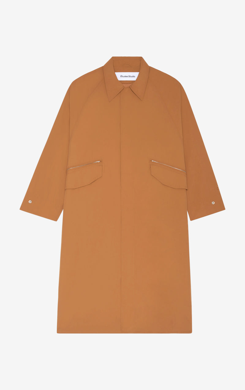 NYLON OVERCOAT 42 / CAMEL