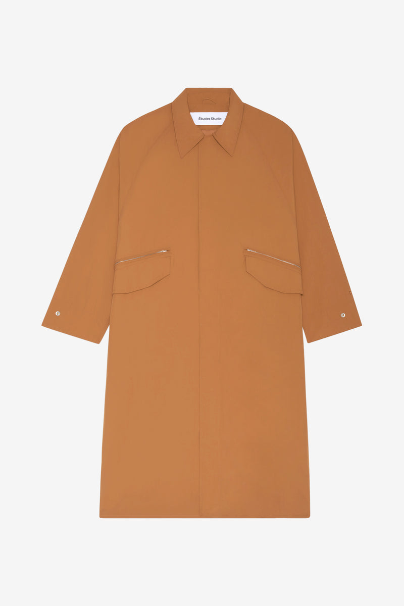 NYLON OVERCOAT CAMEL 1