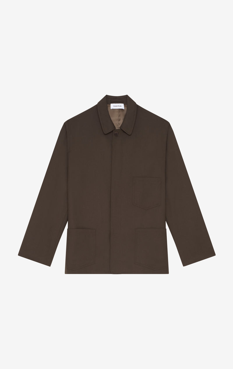 VESTE DE TRAVAIL HABILLÉE 42 / DK MARRON