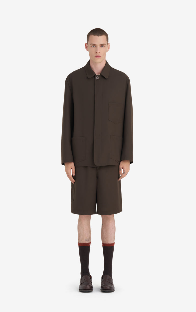 VESTE DE TRAVAIL HABILLÉE 42 / DK MARRON