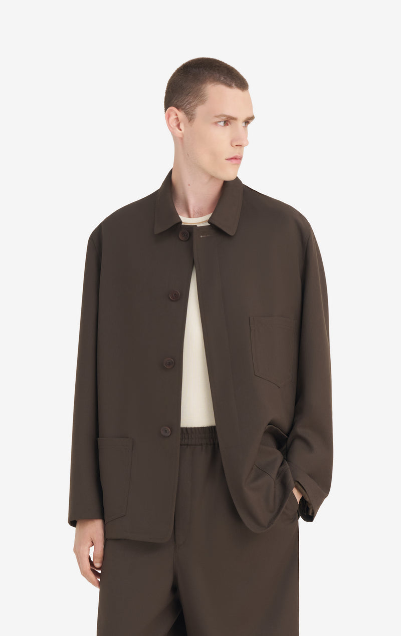 VESTE DE TRAVAIL HABILLÉE 42 / DK MARRON