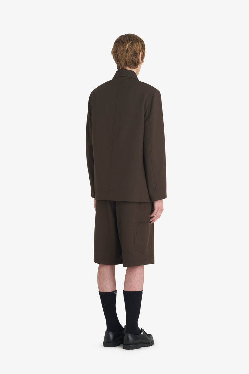 DRESS UP WORKER JACKET DK BROWN 7