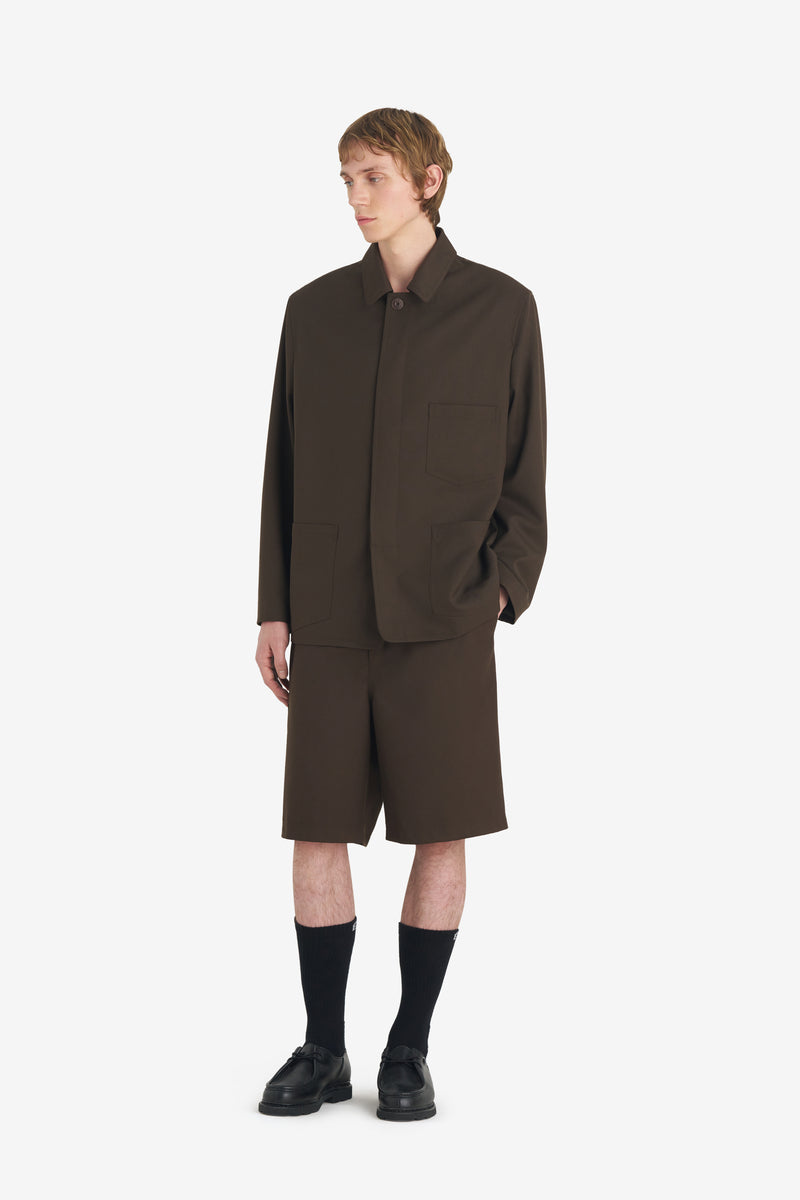 DRESS UP WORKER JACKET DK BROWN 5