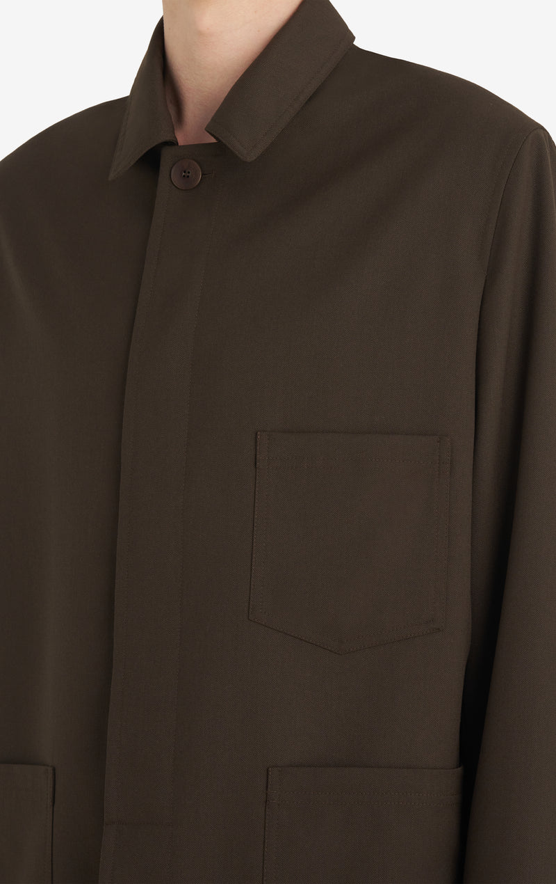 DRESS UP WORKER JACKET 42 / DK BROWN