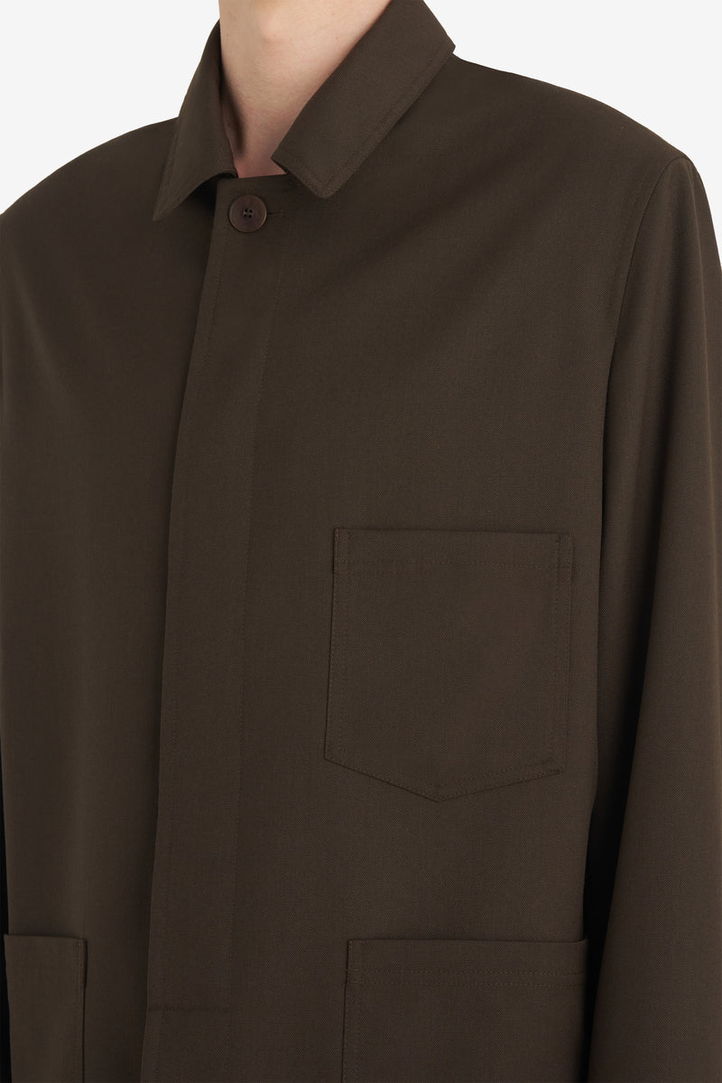 DRESS UP WORKER JACKET DK BROWN 3