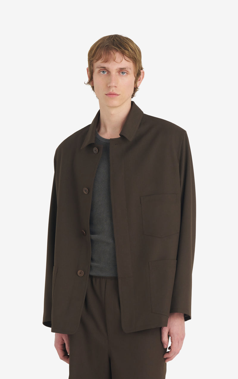 DRESS UP WORKER JACKET 42 / DK BROWN