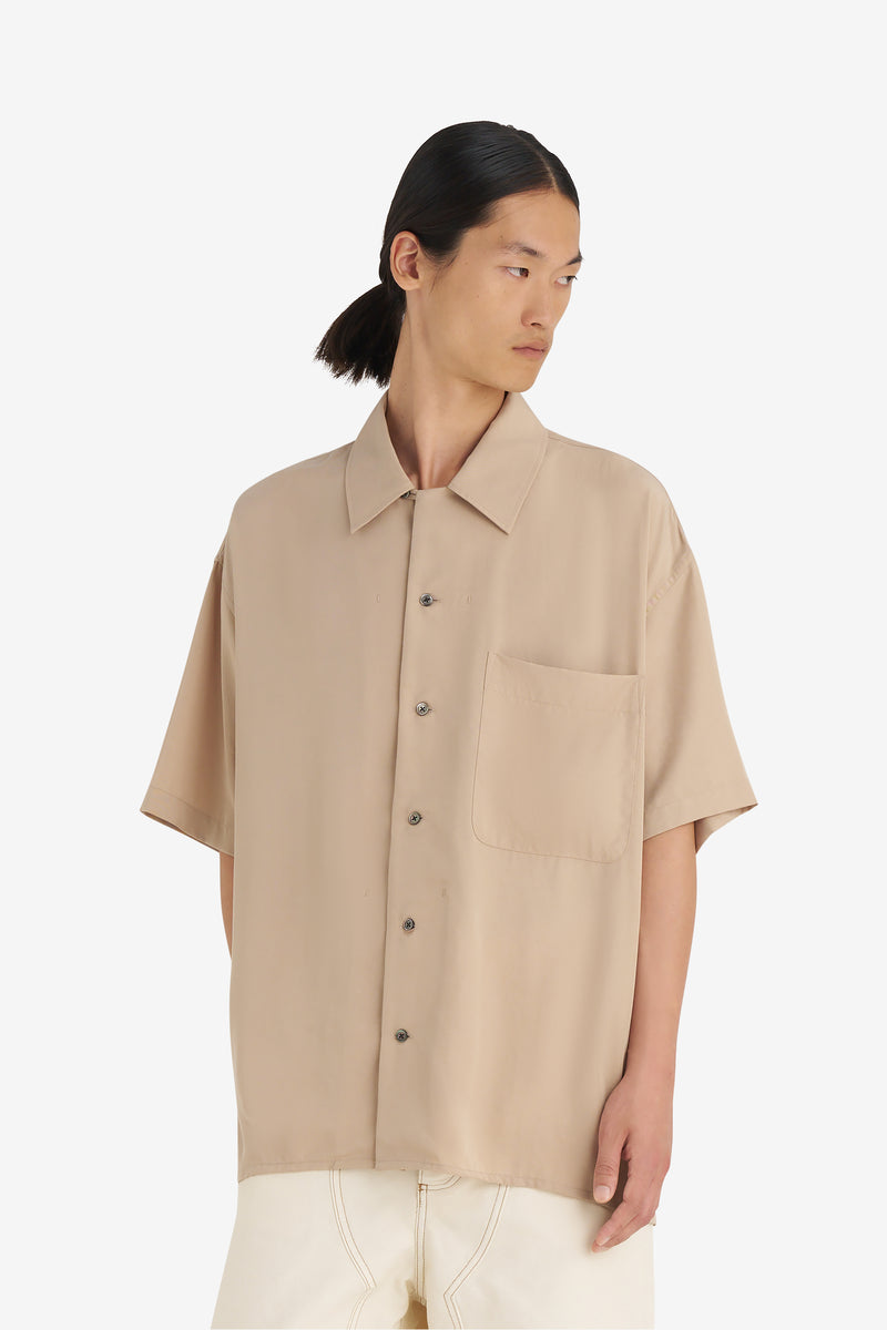 CAMP COLLAR SHIRT BEIGE 3