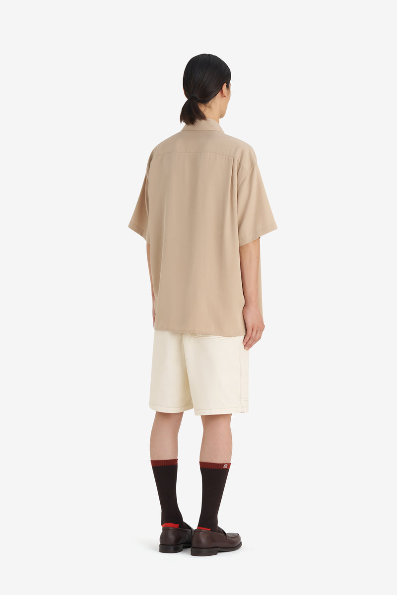 CAMP COLLAR SHIRT BEIGE 6
