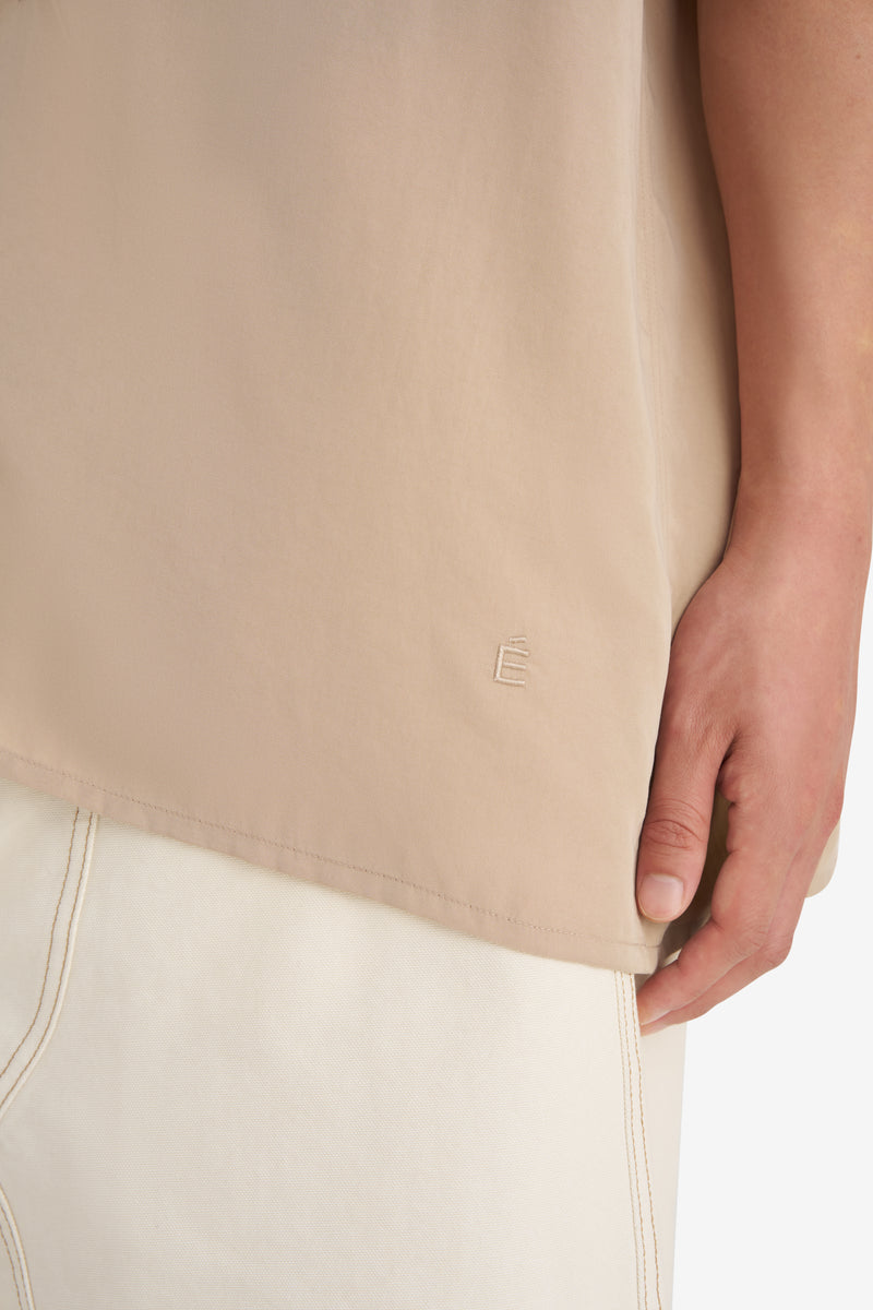 CAMP COLLAR SHIRT BEIGE 5