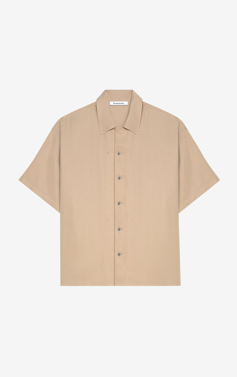 CAMP COLLAR SHIRT 42 / BEIGE