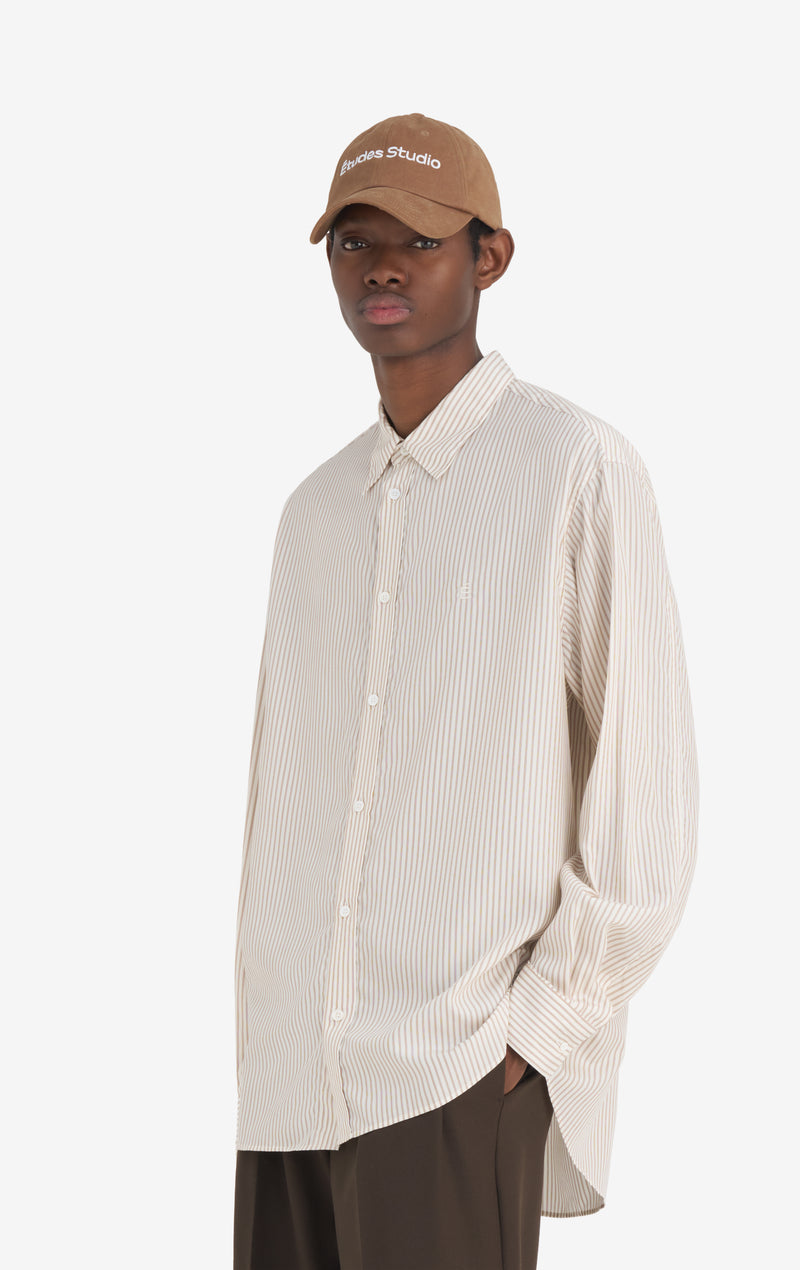 RELAX SHIRT E STRIPED 42 / OFF WHITE