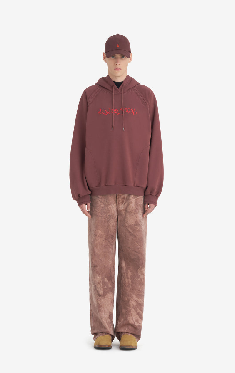 OVERSIZE HOODIE DREAM XXS / DK RED