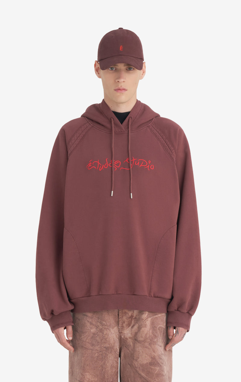 OVERSIZE HOODIE DREAM XXS / DK RED