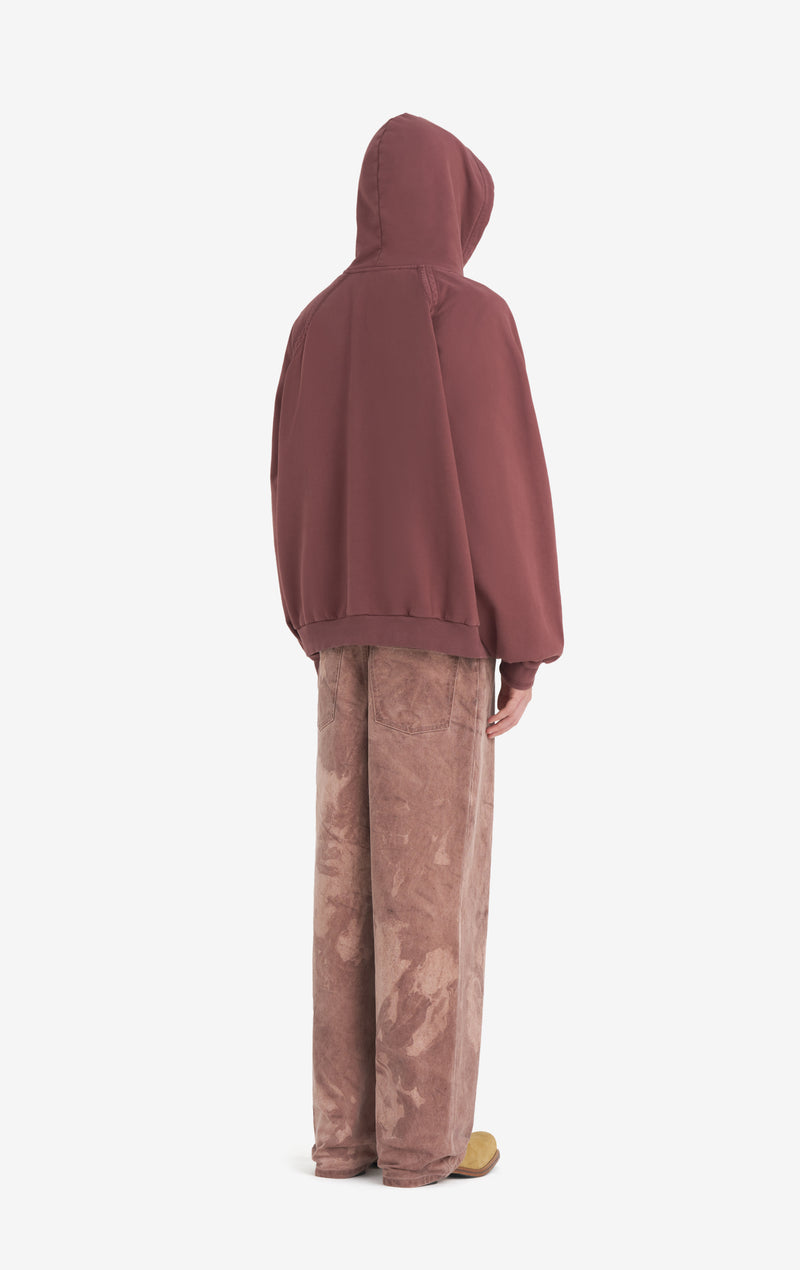 OVERSIZE HOODIE DREAM XXS / DK RED