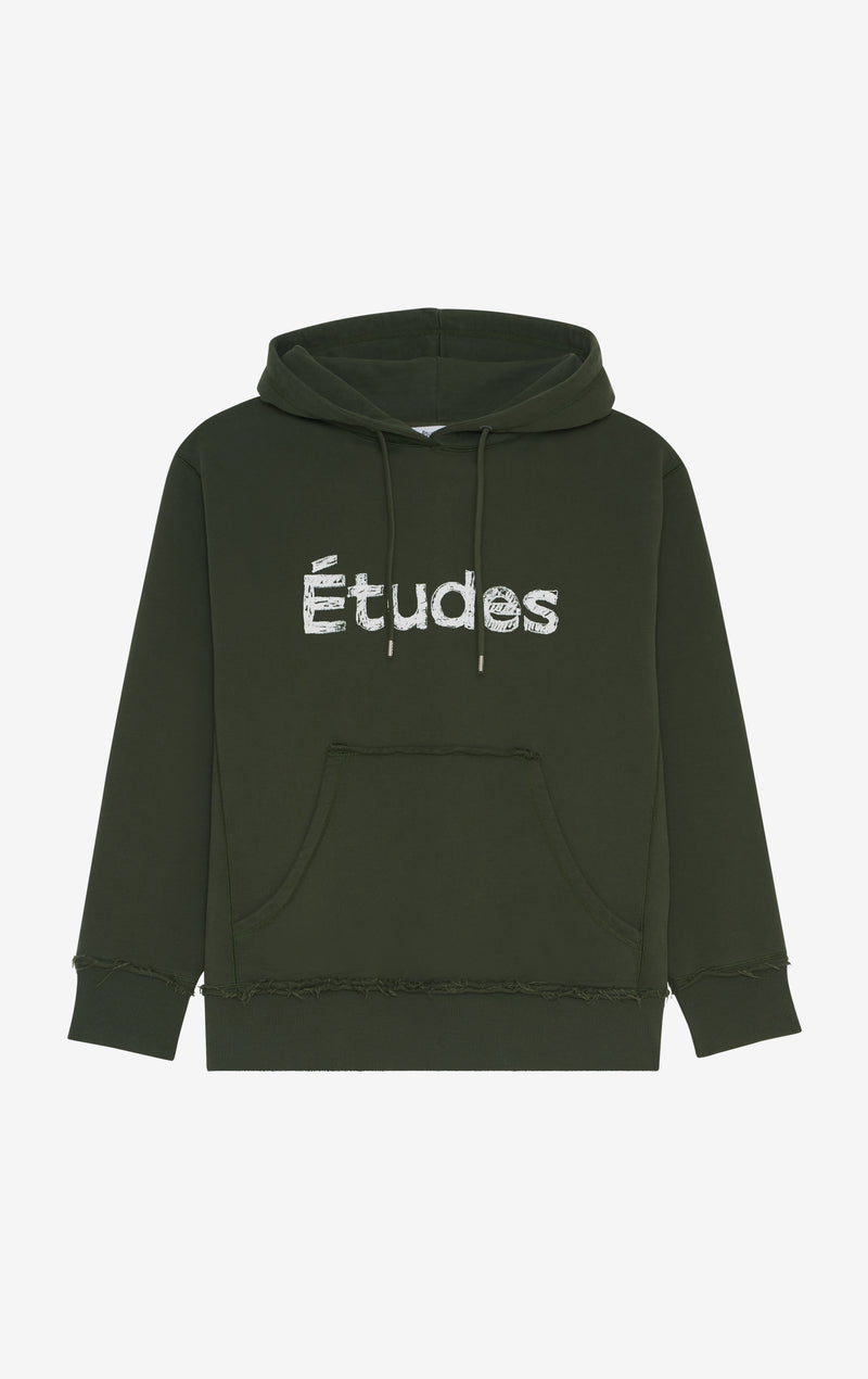 RELAX HOODIE ETUDES XXS / DK GREEN