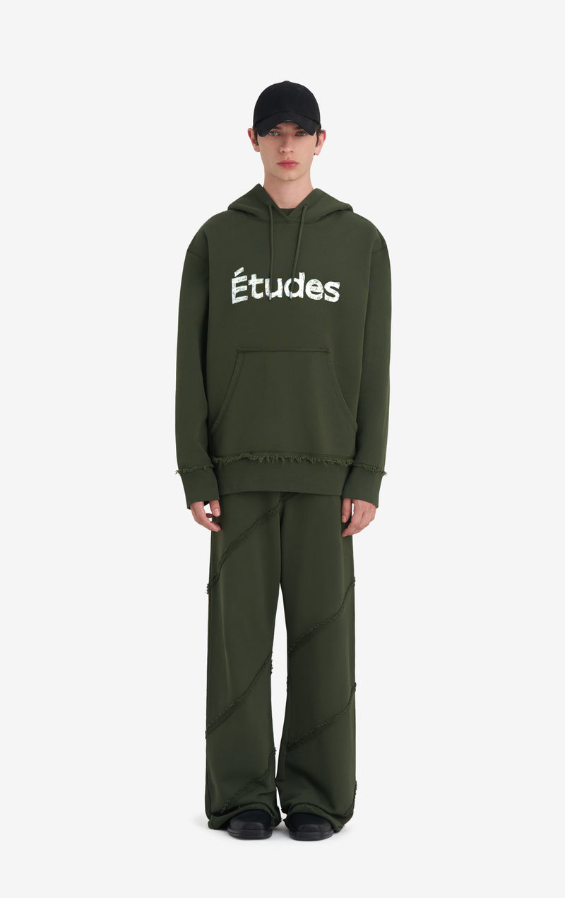 RELAX HOODIE ETUDES XXS / DK GREEN
