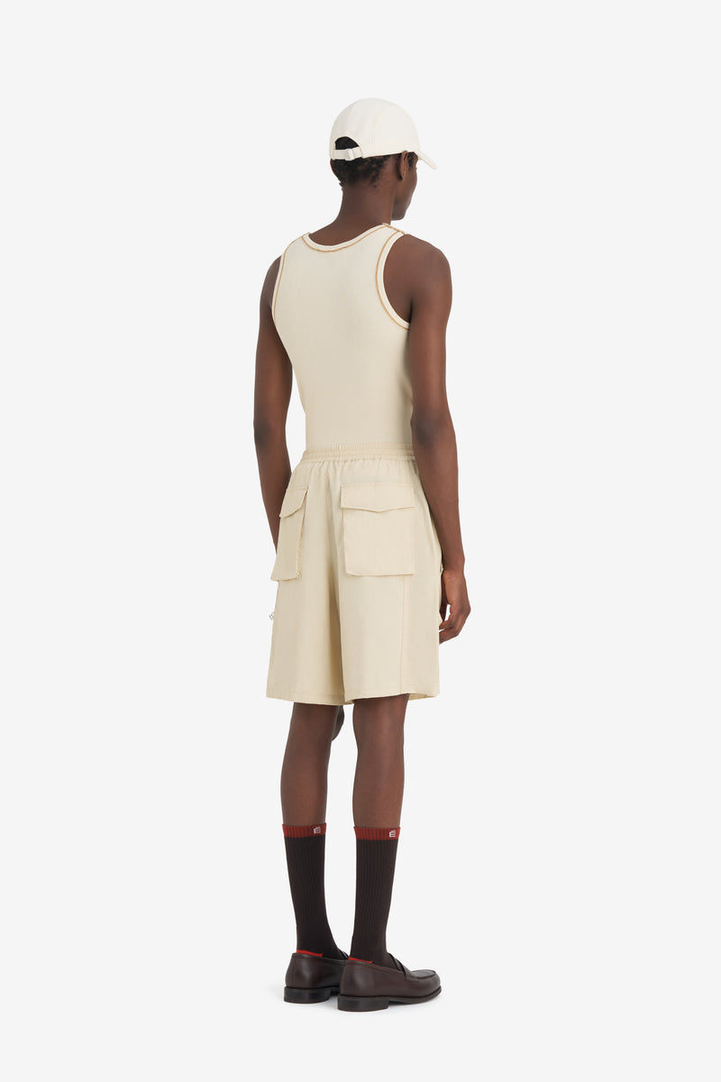 CARGO SHORTS CREAM 5