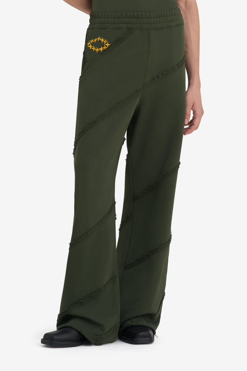 SWEATPANTS CUTS DK GREEN 2