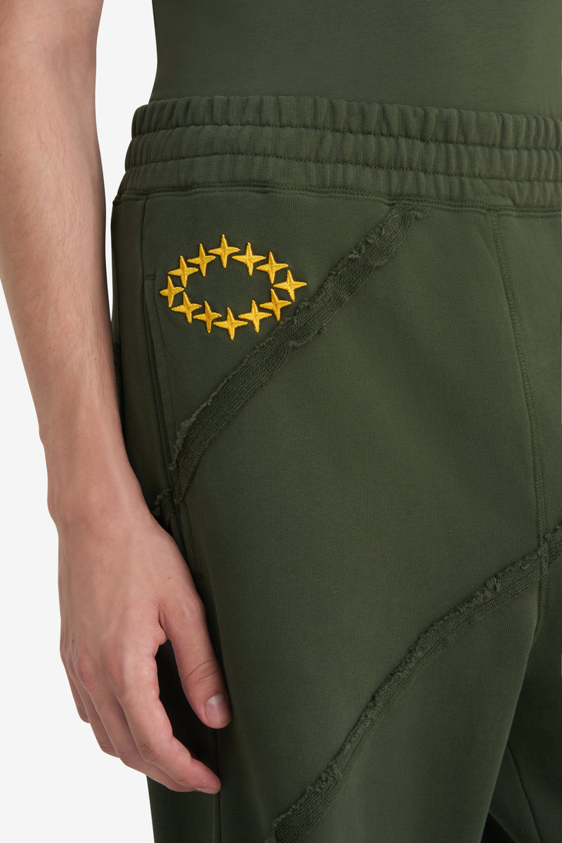 SWEATPANTS CUTS DK GREEN 4