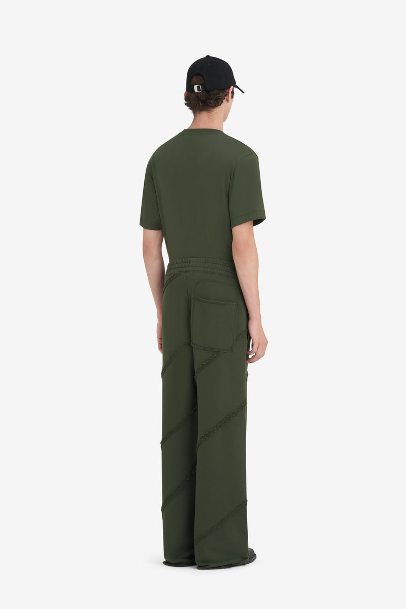 SWEATPANTS CUTS DK GREEN 5
