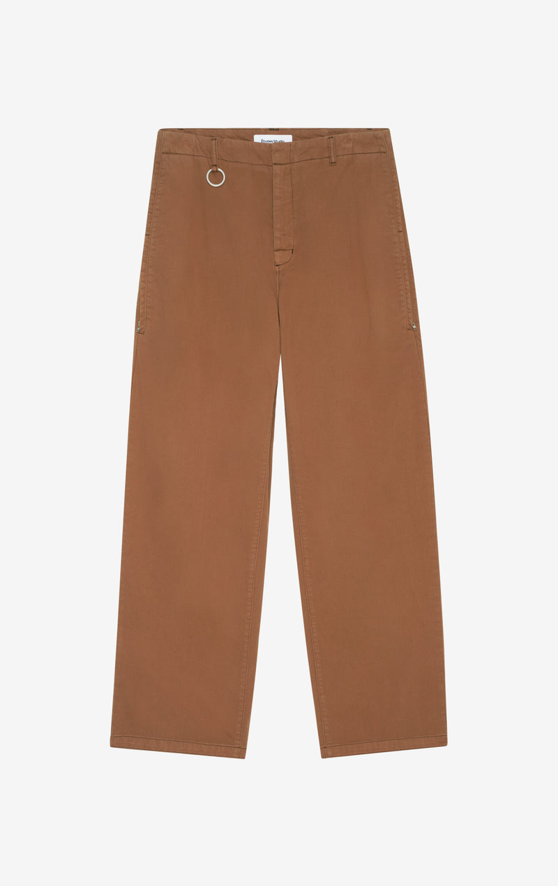 CHINO ZIP PANTS 42 / CAMEL